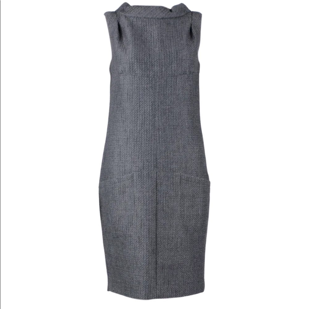 Chanel grey shift dress